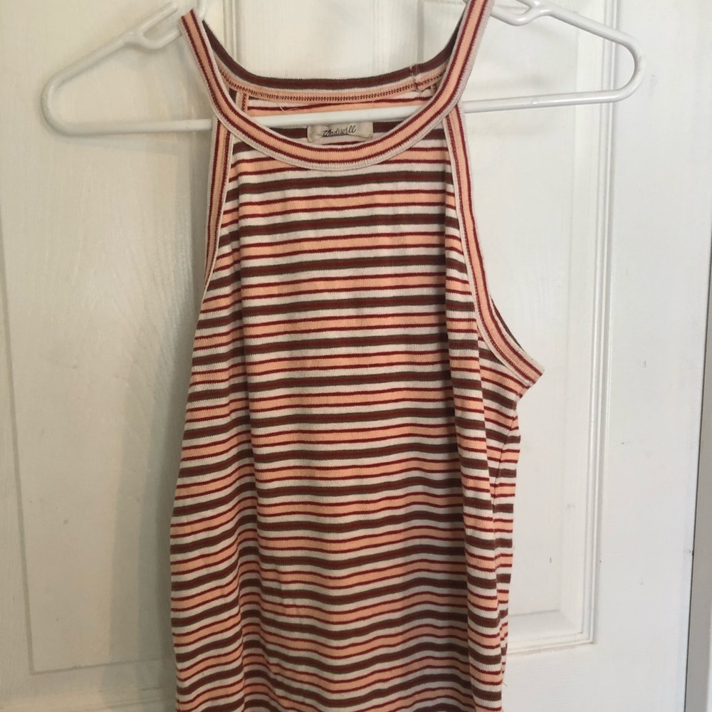 Madewell striped tank top